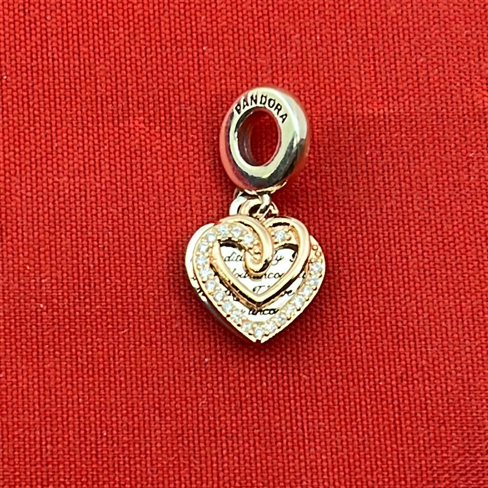 Pandora entwined double dangle charm